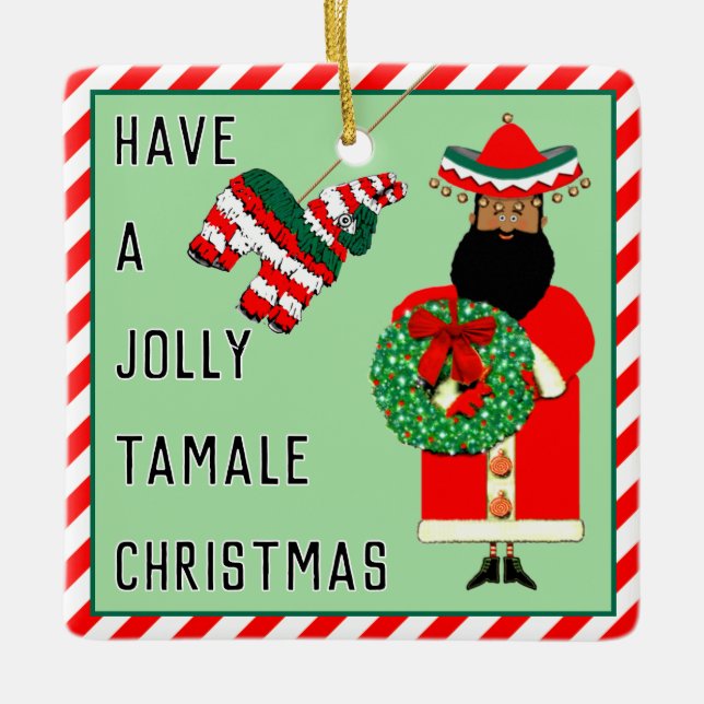 Funny Mexiko-Geschenk Keramikornament (Vorderseite)