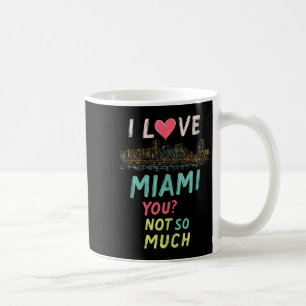 Funny Miami Florida Night Skyline Vintag Tank Top Kaffeetasse