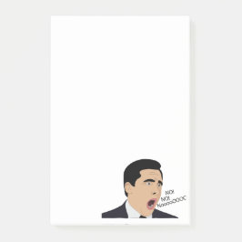 Funny Michael Scott schrie No God no meme Post-it Klebezettel