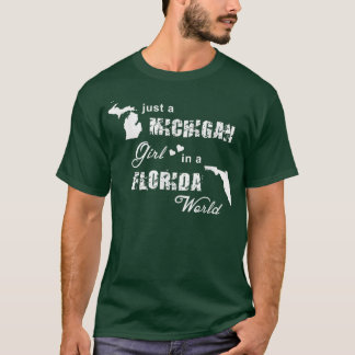 Funny Michigan ist nur ein Michigan-Mädchen in Flo T-Shirt