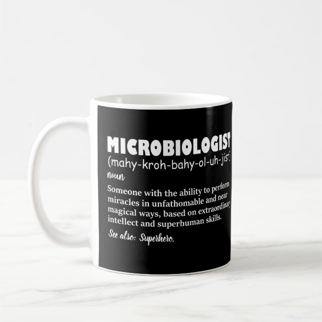 Funny Microbiologe Definition Kaffeetasse (Links)