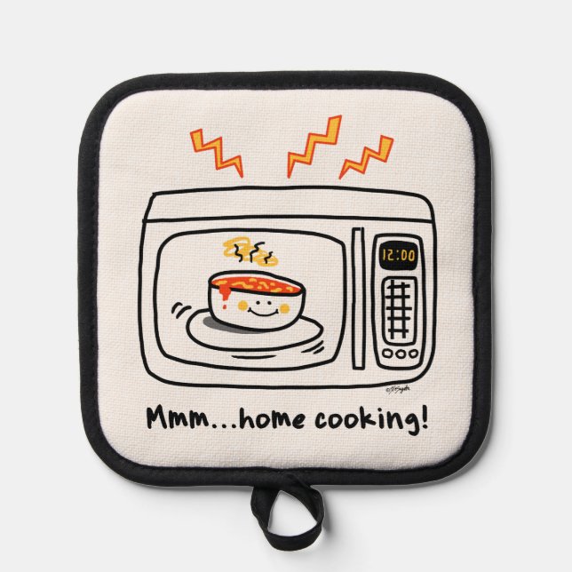 Funny Microwave Zuhause Cooking Topflappen (Vorderseite)
