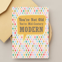 Funny Mid Century Moderner Retro Star Burst
