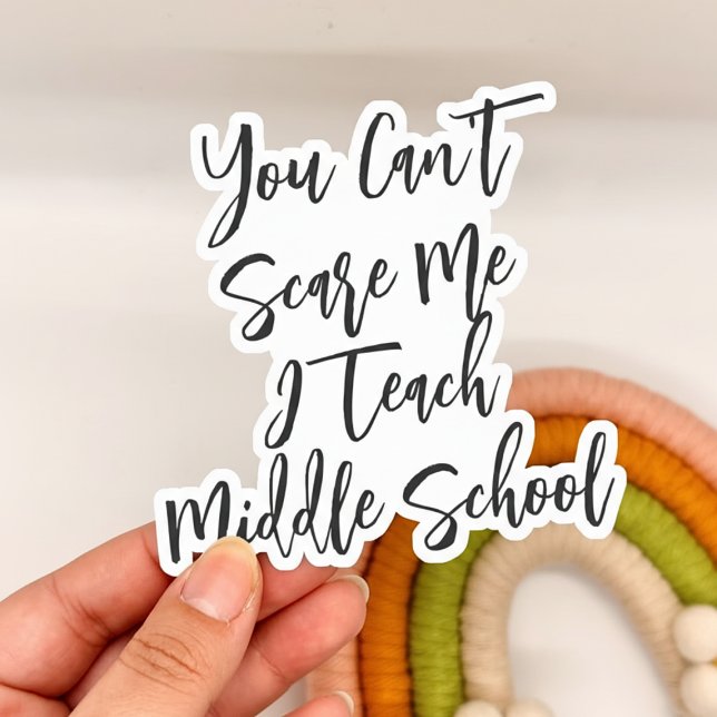 Funny Middle School Teacher Gift  Aufkleber (Funny Middle School Teacher Gift Sticker)