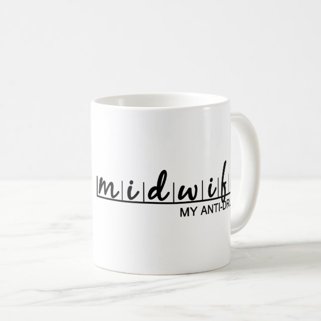 Funny Midfrau, meine Anti-Drogen-Frau Kaffeetasse (VorderseiteRechts)