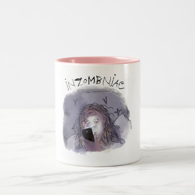 Funny Midlife Insomnia Zombie Tasse (Mittel)