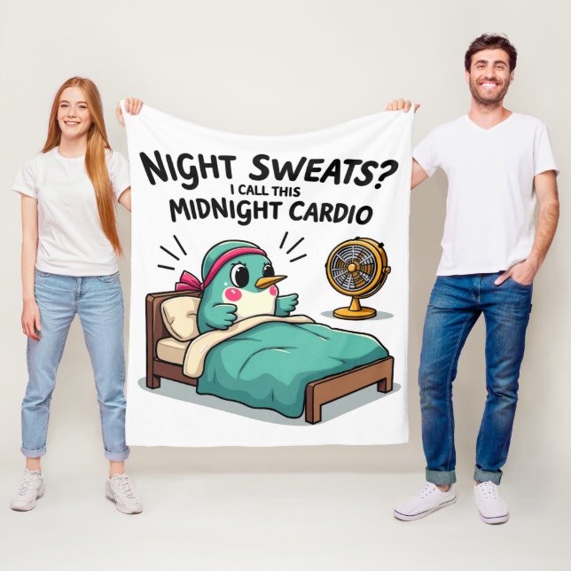 Funny Midnight Cardio Fleece Blanket (Beispiel)