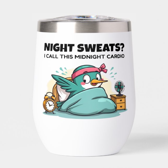 Funny Midnight Cardio Tumbler (Vorderseite)