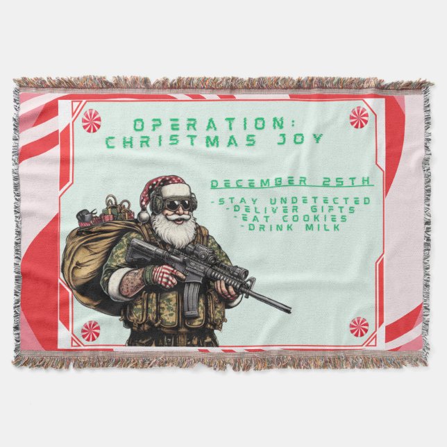 Funny Military/Christmas Santa Decke (Vorderseite)