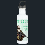 Funny Military/Christmas Santa Edelstahlflasche<br><div class="desc">Versag nie</div>