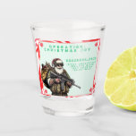 Funny Military/Christmas Santa Schnapsglas<br><div class="desc">Versag nie</div>