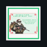 Funny Military/Christmas Santa Serviette<br><div class="desc">Versag nie</div>