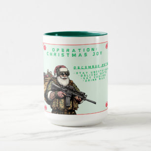 Funny Military Christmas/Santa Tasse