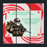 Funny Military/Christmas Santa Triptychon<br><div class="desc">Versag nie</div>