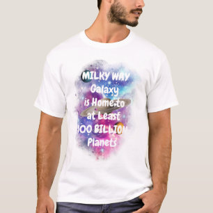 Funny Milky Way Galaxy Cooler T - Shirt