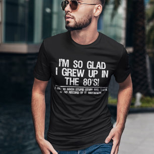 Funny Millennium Gen Y Aighties Stupid Stuff T-Shirt