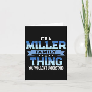Funny Miller Family Wiedersehen T-Shirt Matching V Karte