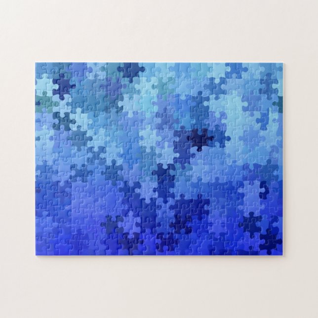 Funny Mind Teaser Puzzle ein Puzzle / Blau (Horizontal)