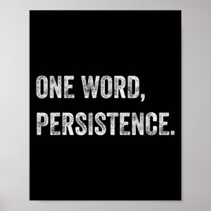 Funny Mindset Motivierend Zitat Persistenz Poster