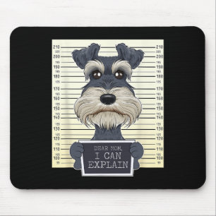 Funny Miniature Schnauzer Mama I Miniatur Schnauze Mousepad