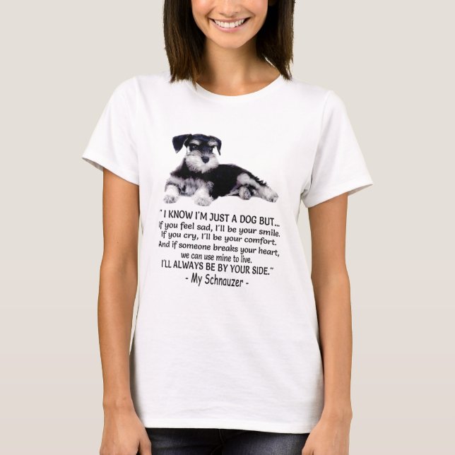Funny Miniature Schnauzer T-Shirt (Vorderseite)