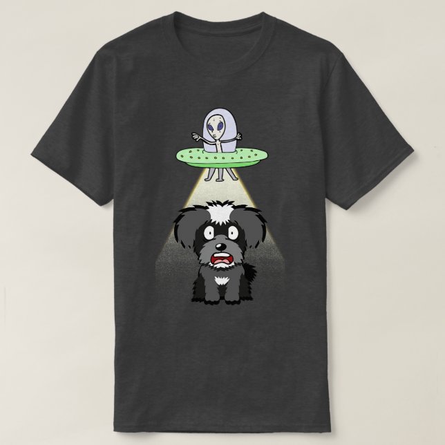 Funny Miniature Schnauzer wird entführt T-Shirt (Design vorne)
