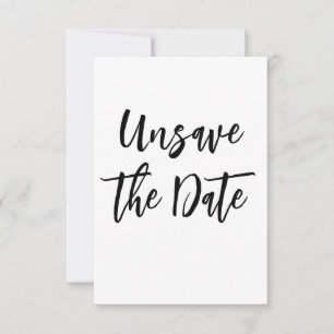 💍 Funny Minimalistisch Elegante Unsave the Date Save The Date
