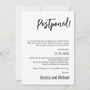 💍 Funny Minimalistisch Elegante Zurückgestellt Da Save The Date