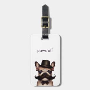 Funny Minimalistisch Paws Off French Bulldog Gepäckanhänger
