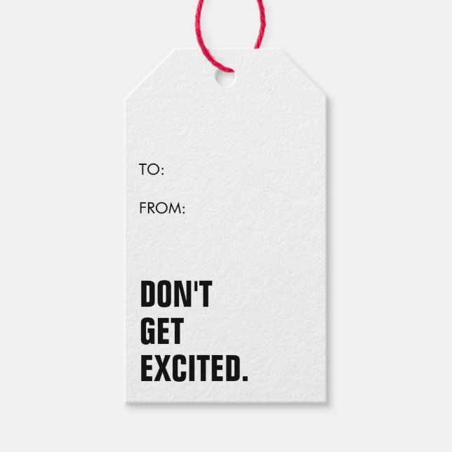 Funny Minimalistisch Simple Christmas Geschenkanhänger (Vorderseite)