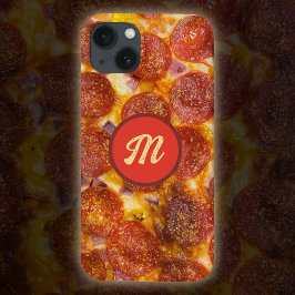 Funny Mit Monogramm Pepperoni Pizza Pattern Gag Ge Case-Mate iPhone Hülle