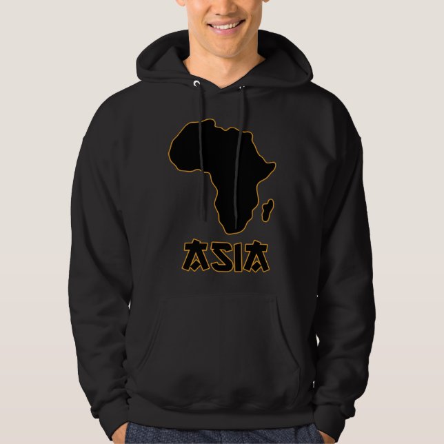 Funny Mixed Up Africa Asia 3 Hoodie (Vorderseite)