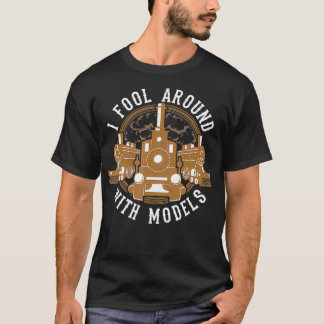 Funny Modellbahn Zug Anhänger Geschenk-Narr T-Shirt