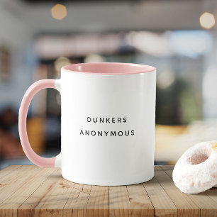 Funny Modern Dunkers Anonymous Cookie Lover Tasse