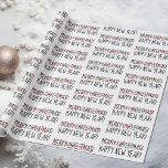 Funny Modern Late Merry Christmas Happy New Year Geschenkpapier<br><div class="desc">Noch mal? Kein Problem! Dieses lustige Papier wird alles reparieren. Frohe Weihnachten zu überwinden und es in Happy New Year umzuwandeln,  hat dich abgedeckt! Die Leute bekommen wirklich einen Kick daraus! Sehen Sie die Koordinierungsaufgaben in unserem Shop,  Verzauberte Finch</div>