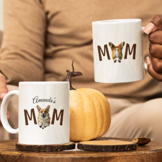 Funny modern niedlich Corgi Welpenhund Mama Kaffeetasse