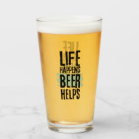 Funny Modern Pint Beer Glass