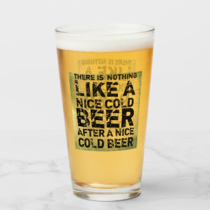Funny Modern Pint Beer Glass Glas