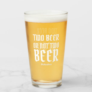 Funny Modern Pint Beer Glass Glas
