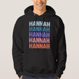 Funny Modern Repetitive Text Design Vorname Han Hoodie