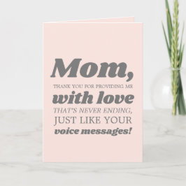Funny Modern Retro Mothers Day Card Karte