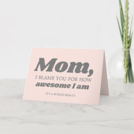 Funny Modern Retro Mothers Day Card Karte