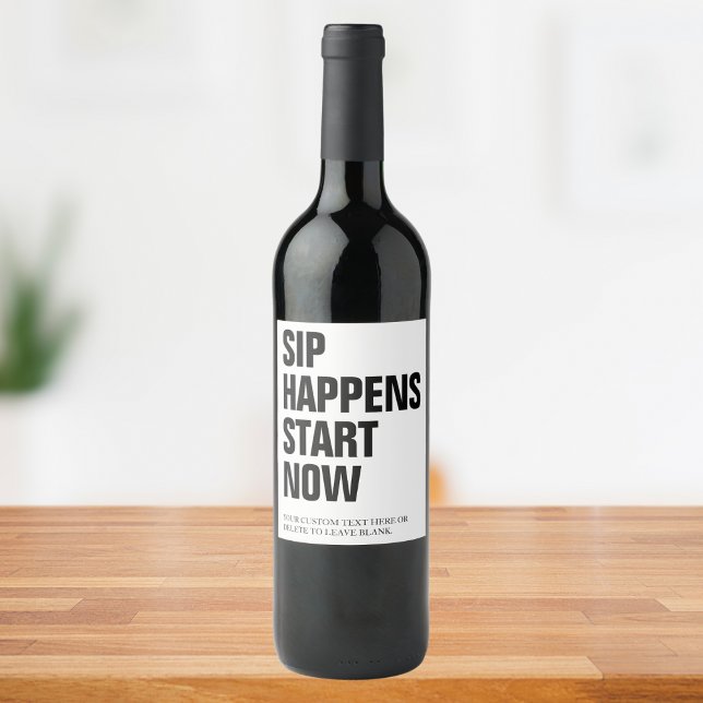 Funny Modern Sip passiert ab sofort mit eigenem Te Weinetikett (Von Creator hochgeladen)