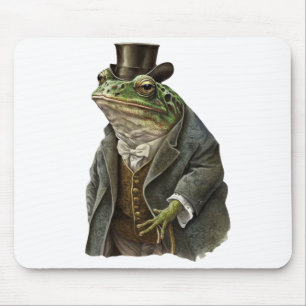 Funny Modern Smart Frosch Boss in Krawatte Coat &  Mousepad