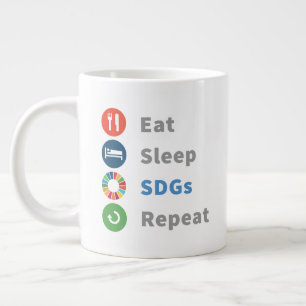 Funny Modern Trendy Sustainability Goals Jumbo-Tasse