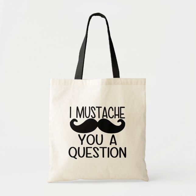 Funny Modern Typografy Minimalistisch Tragetasche (Vorne)