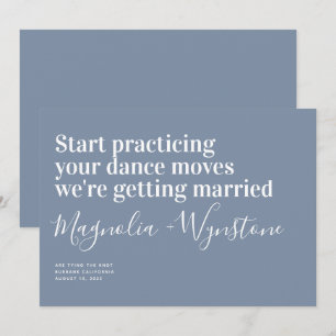 Funny Modern Typografy Wedding rettet das Datum Save The Date