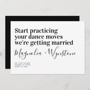 Funny Modern Typografy Wedding Save The Date