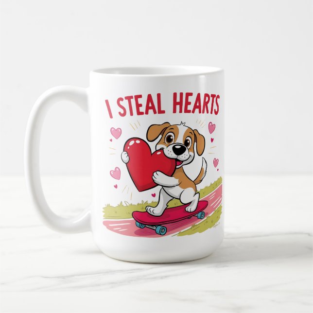 Funny & Modern Valentinstag für Ihn & sie Kaffeetasse (Links)