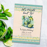 Funny Mojito über 30 Cocktails Stunde 30 Geburtsta Einladung<br><div class="desc">Eine lustige 30. Geburtstagsschablone für Party Einladungen mit einem Aquarellbild eines Mojito-Glases. Ein humorvoller 30. Geburtstag lädt eine Frau zu ihrem dreißigsten Geburtstag ein,  bei einem Cocktail-Stunden Geburtstag,  einem Cocktails-Party... </div>